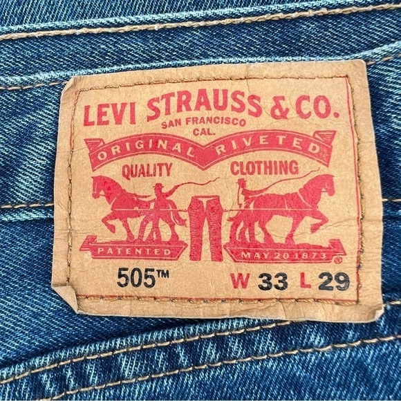 Levi’s 505 Straight Leg Jeans Size 33 x 29 Men’s - Picture 2 of 5